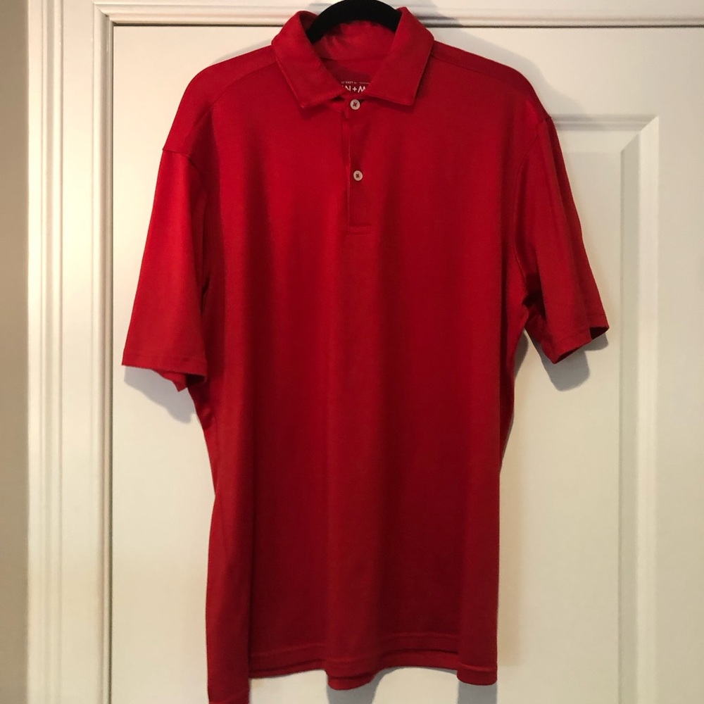 Mizzen+Main Red Polo Shirt Classic Design